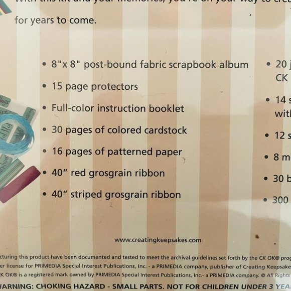 Creating Keepsakes Christmas Scrapbook Kit New Red Green White Gold - Picture 12 of 16